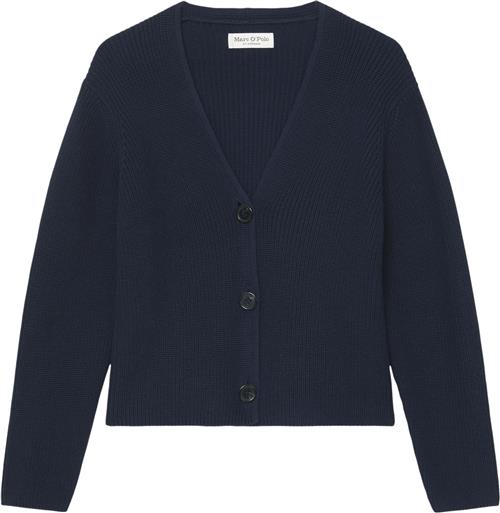 Se Marc O’Polo Cardigan, Longsleeve, Vneck Kvinde Night Sky Cardigans Str XL - hos Magasin ved Magasin