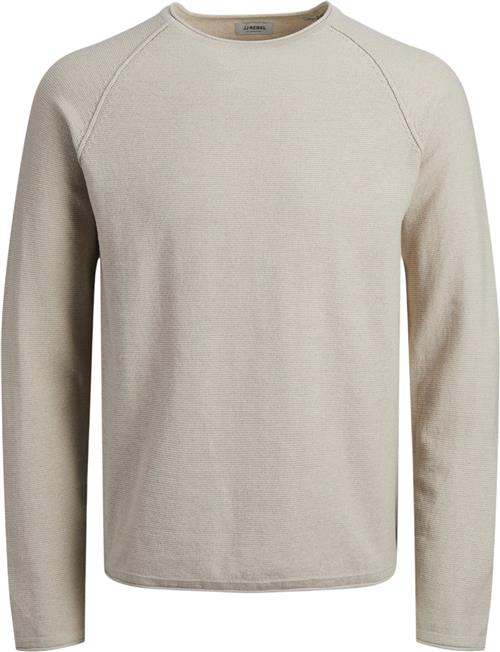 JJ-REBEL Jrebnoah Knit Crew Neck Mand Oatmeal/melange Sweaters Str XL - hos Magasin