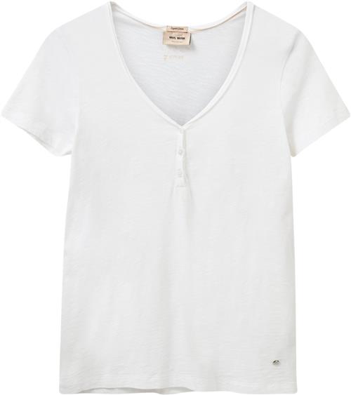 Mos Mosh Mmastin Basic Tee Kvinde White Kortærmede T-shirts Str XS - Bomuld hos Magasin