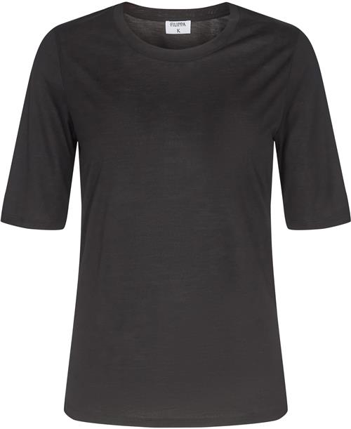 Filippa K Elena Tee Kvinde Black Kortærmede T-shirts Str M - hos Magasin