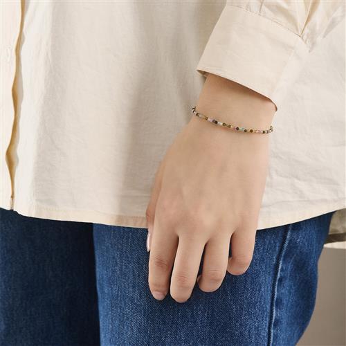 Pernille Corydon Jewellery Turmalin Bracelet adj. 1518 cm 15-18 cm, justerbar - Perlearmbånd hos Magasin