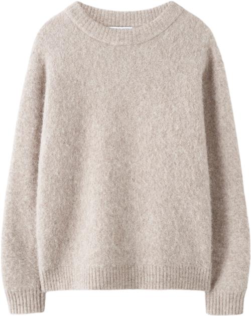 Se Tiger of Sweden Gwynn A Strik Kvinde Beige Melange Sweaters Str L - Merino hos Magasin ved Magasin