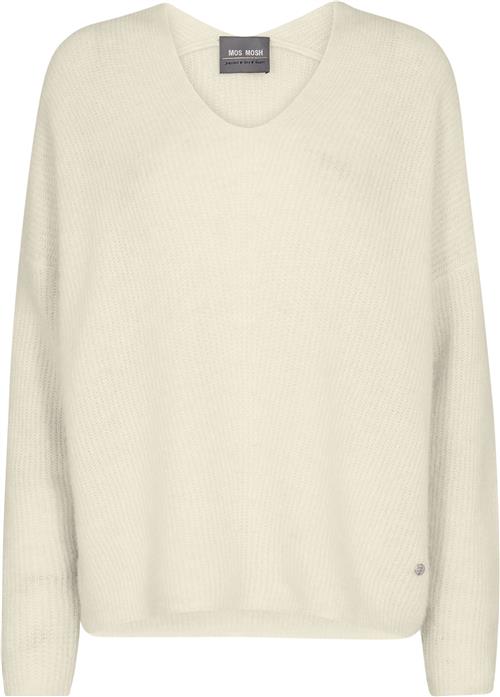 Se Mos Mosh Mmthora Vneck Knit Kvinde Ecru Sweaters Str XS - hos Magasin ved Magasin