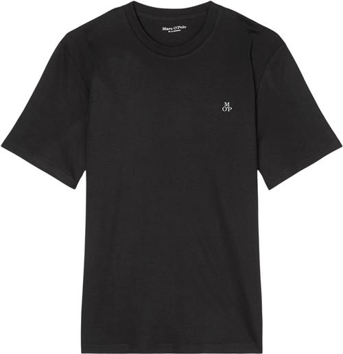 Marc O’Polo Tshirt, Short Sleeve, Logo Print Kvinde Black Kortærmede T-shirts Str S - hos Magasin