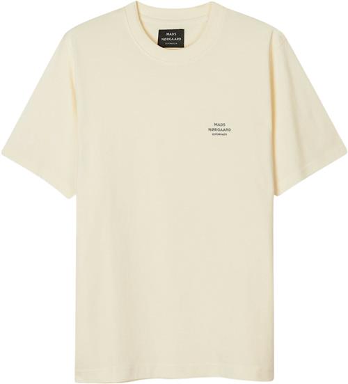 Mads Nørgaard - Copenhagen Cotton Jersey Frode Emb Logo Tee Mand Vanilla Ice Kortærmede T-shirts Str M - hos Magasin