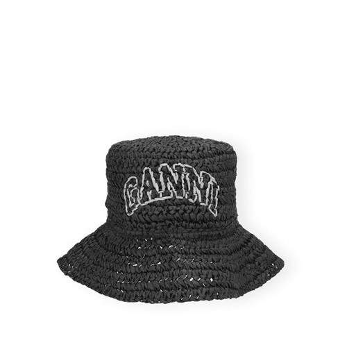 Se Ganni Summer Straw Hat ONE SIZE - Hatte hos Magasin ved Magasin