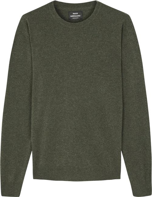 Se Mads Nørgaard - Copenhagen Eco Wool Karsten Knit Mand Grøn Sweaters Str L - hos Magasin ved Magasin