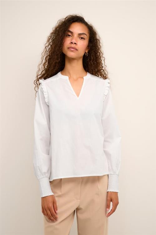 Karen by Simonsen Heddikb Blouse Kvinde 110601 Langærmede Bluser Str 42 - hos Magasin