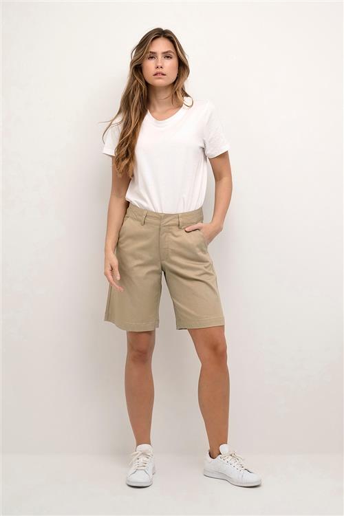 Kaffe Kalea City Shorts Kvinde Classic Sand Bermudashorts Str 40 - hos Magasin