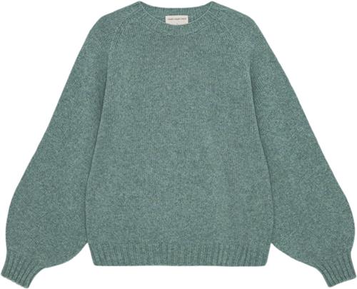 Moshi Moshi Mind Sienna Knit Wool Kvinde Green Melange Sweaters Str M - Uld hos Magasin