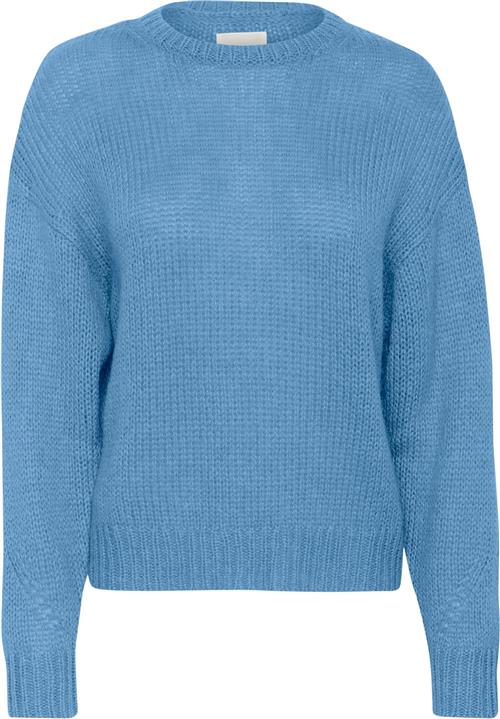 Se Part Two Lindipw PU Kvinde Parisian Blue Sweaters Relaxed Fit Str L - hos Magasin ved Magasin