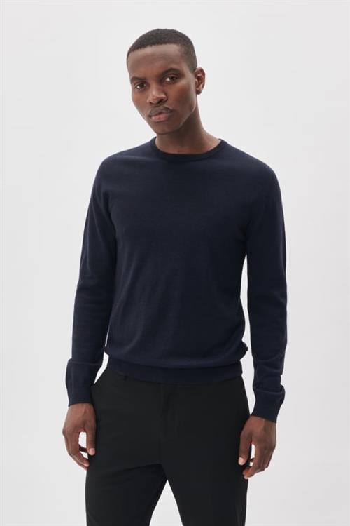 Matinique Margrate Mand Blå Sweaters Str XXL - Merino Uld hos Magasin