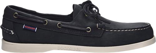 Se Sebago Docksides Crazy H Mand 908 - Blue Navy Sejlersko Str 8 (41,5) - Læder hos Magasin ved Magasin