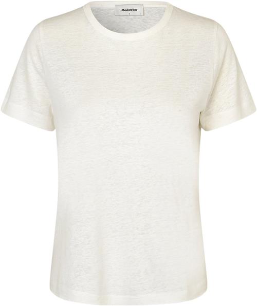 Modström Holtmd Tshirt Kvinde Soft White Kortærmede T-shirts Str S - Bomuld hos Magasin