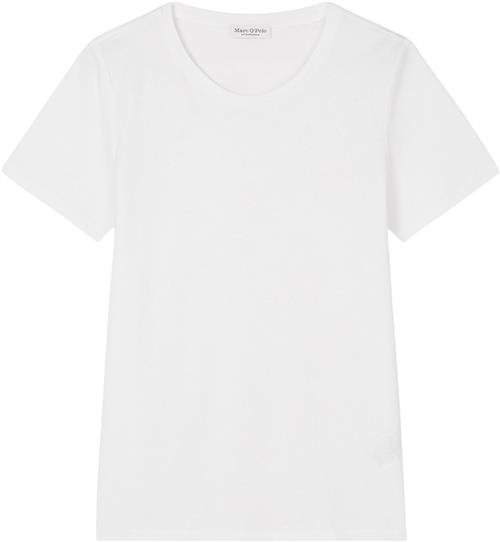 Se Marc O’Polo Tshirt, Short Sleeve, Round Neck Kvinde White Kortærmede T-shirts Str M - hos Magasin ved Magasin