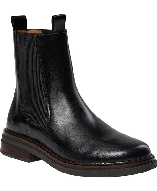 Se ANGULUS Støvle med Elastik Kvinde 1835/019 Black/black Chelsea Boots Str 41 - Læder hos Magasin ved Magasin