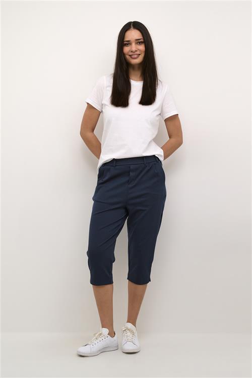 Kaffe Kajenny Capri Pants Kvinde Midnight Marine Capri Bukser Regular Fit Str XL - hos Magasin