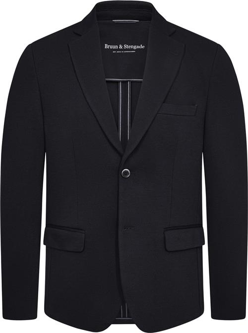 Se Bruun & Stengade BS Riviere Classic Fit Blazer Mand Navy Blazere Str 56 - hos Magasin ved Magasin