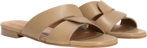 Se Dico Copenhagen Lulu Flats Kvinde Beige Flade Sandaler Str 39 - hos Magasin ved Magasin