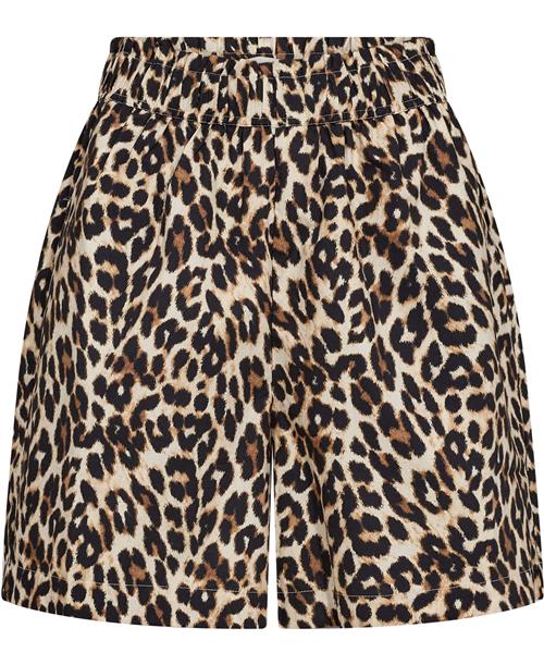 Lollys Laundry Blancall Shorts Kvinde Leopard Print Casual Shorts Str XL - hos Magasin