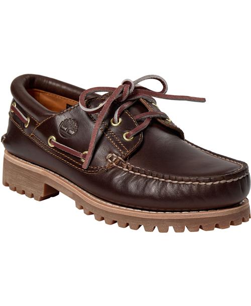 TIMBERLAND Authentics 3 Eye Classic Lug Brown Mand Brown Sejlersko Str 45 - hos Magasin