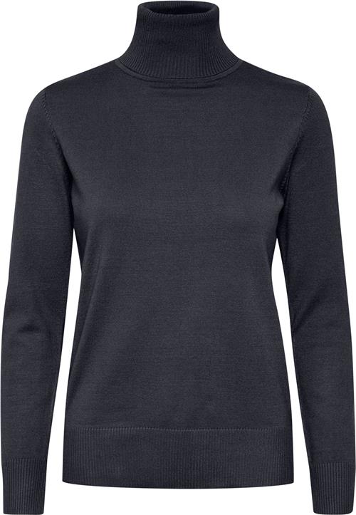 Saint Tropez J2046, Milasz Rollneck Pullover Kvinde Night Sky Rullekraver Classic Fit Str S - hos Magasin