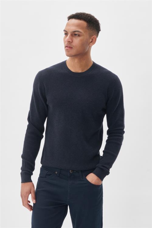 Matinique Malagoon Mand Dark Navy Melange Sweaters Regular Fit Str XL - hos Magasin