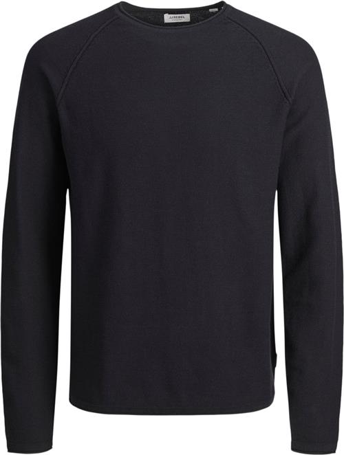 JJ-REBEL Jrebnoah Knit Crew Neck Mand Sort Sweaters Str S - hos Magasin