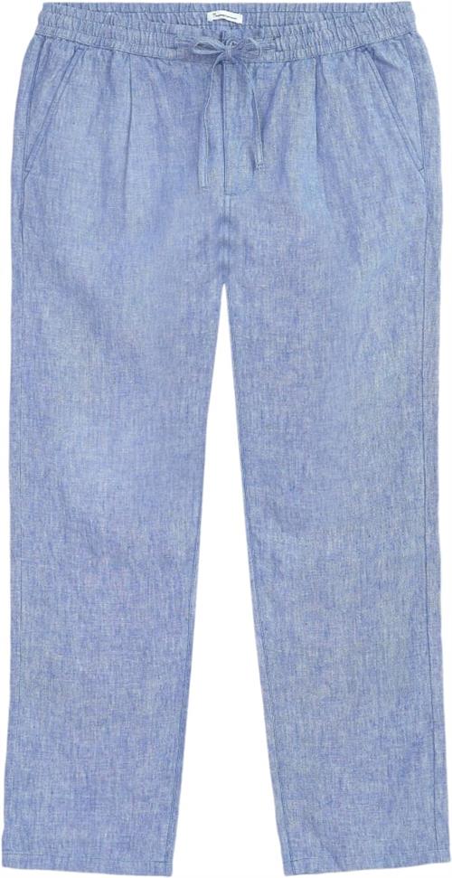 Se Knowledge Cotton Apparel FIG Loose Linen Pants Gots/vegan Mand Moonlight Blue Casual Bukser Str XL - hos Magasin ved Magasin