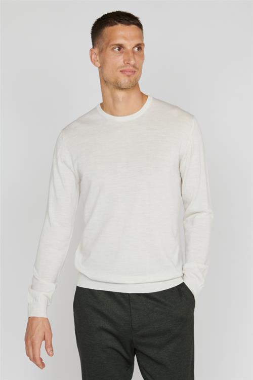 Matinique Margrate Mand Off White Melange Sweaters Regular Fit Str XL - hos Magasin