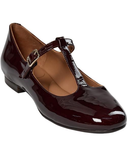 Billi Bi Ballerina A7428 Kvinde Brown Patent 206 Ballerinaer Str 41 - hos Magasin