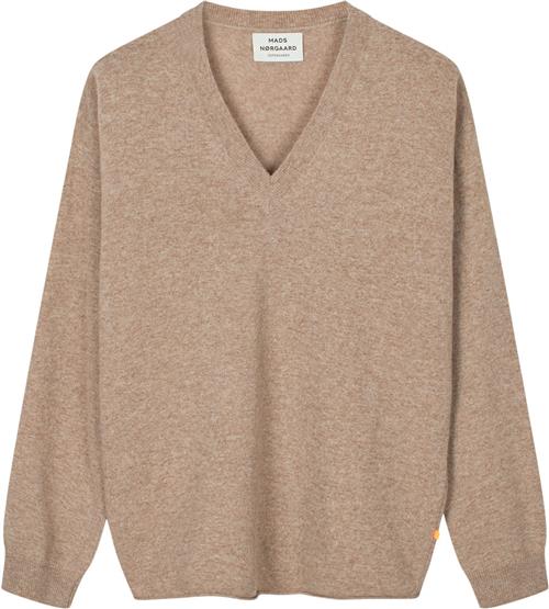 Se Mads Nørgaard - Copenhagen Eco Wool Bally Sweater Kvinde Sand Sweaters Str L - hos Magasin ved Magasin