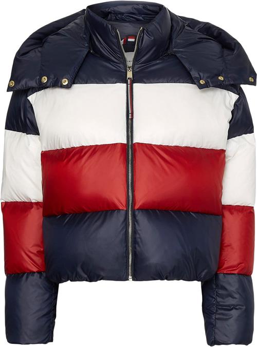 Tommy Hilfiger Sport Colorblock Dunjakke Mand Blå Sneakers Str M - hos Magasin