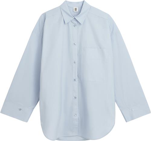 Se By Malene Birger Derris Kvinde Periwinkle Blue Langærmede Skjorter Str 32 - hos Magasin ved Magasin