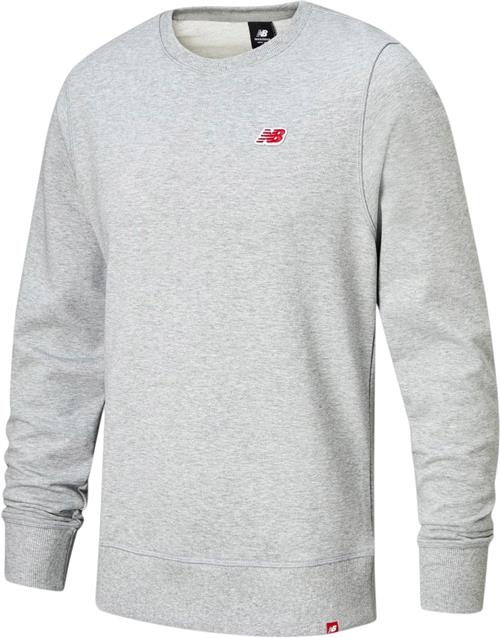 New Balance Small Logo Crewneck Sweatshirt Kvinde Grey Sweatshirts Str L - Bomuld hos Magasin