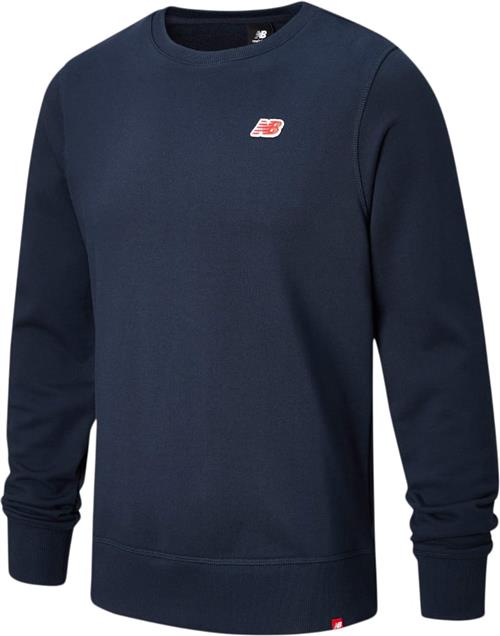 New Balance Small Logo Crewneck Sweatshirt Kvinde Eclipse Sweatshirts Str S - Bomuld hos Magasin