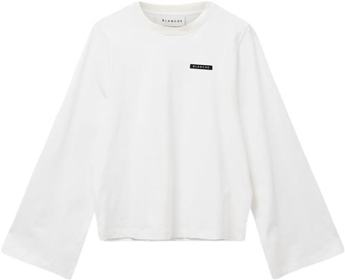 Blanche Alberbl T-shirt LSL Kvinde 10 White Kortærmede T-shirts Str L - Bomuld hos Magasin