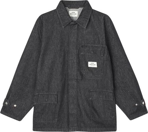 Mads Nørgaard - Copenhagen Dark Denim Johnny Jacket Kvinde Sort Overgangsjakker Str 36-38 Denim - hos Magasin