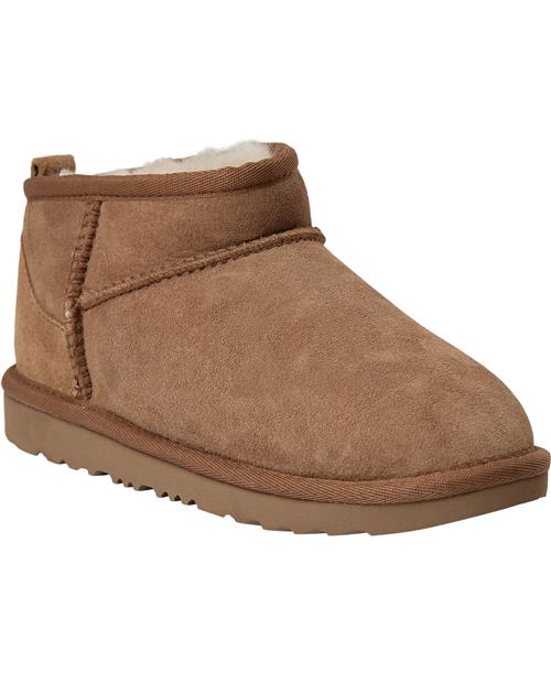 UGG K Classic Ultra Mini Chestnut Støvler Str 35 - hos Magasin