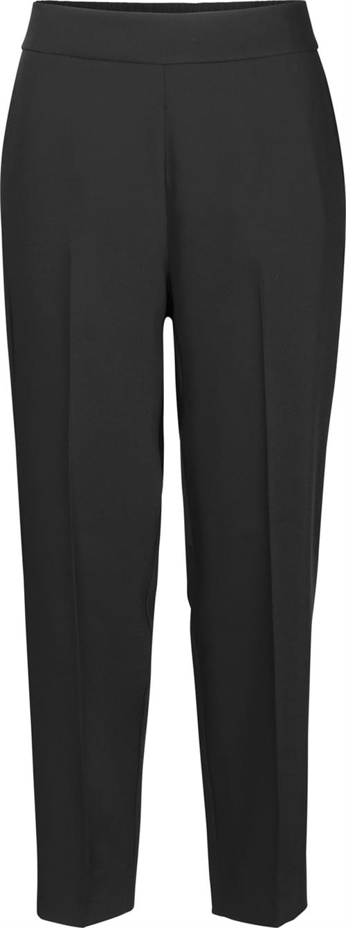 Second Female Garbo Trousers Kvinde Black Bukser Med Lige Ben Str S - hos Magasin