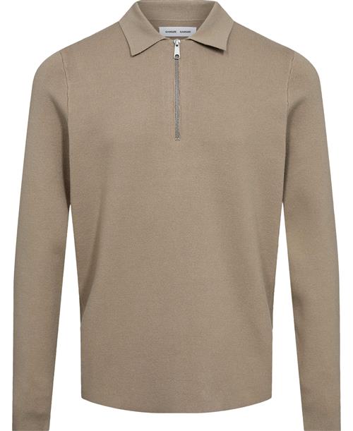 Samsøe Samsøe Guna Half zip 10490 Mand Pure Cashmere Sweaters Str L - Viskose hos Magasin