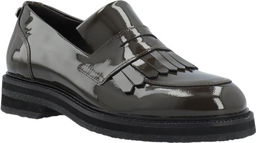 Se Cashott Casbetty Loafer W. Fringes Patent Leather Kvinde Coffee Loafers Str 42 - Læder hos Magasin ved Magasin