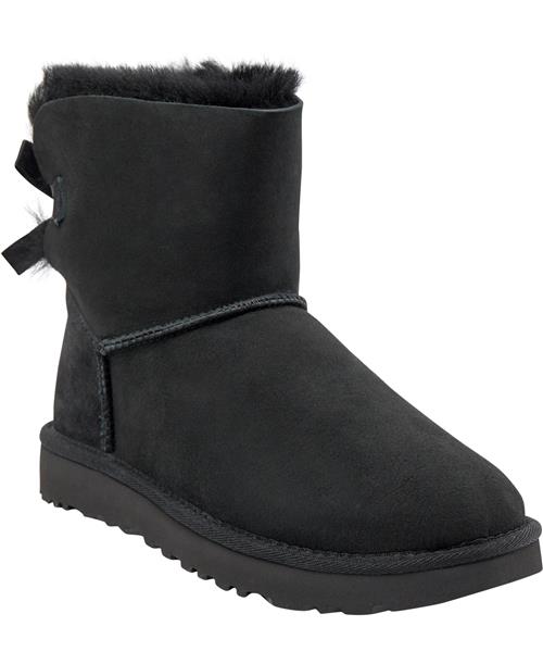 Se UGG W Mini Bailey Bow II Kvinde Black Vinterstøvler Str 37 - hos Magasin ved Magasin