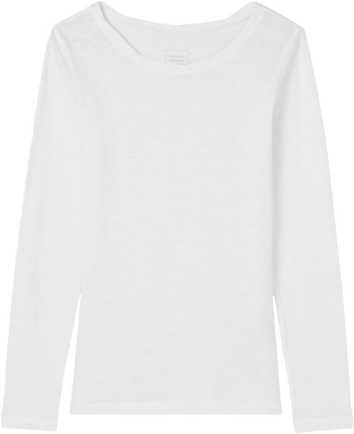 Se Marc O’Polo Tshirt, Long-sleeve, Twisted Round Kvinde White Langærmede T-shirts Str S - hos Magasin ved Magasin