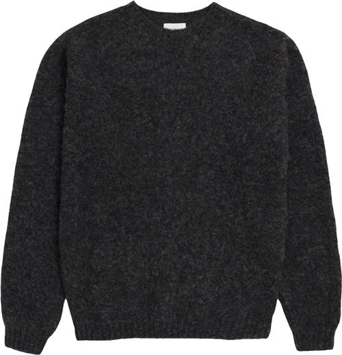 Norse Projects Birnir Brushed Lambswool Mand Grå Sweaters Str M - hos Magasin