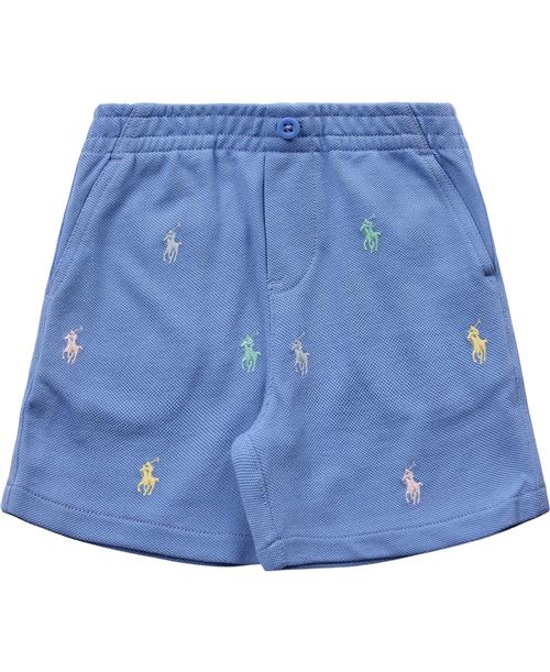 Polo Ralph Lauren Polo Prepster Cotton Mesh Short Str 6M / 6-9 mdr - Blå Shorts & Bloomers Bomuld hos Magasin