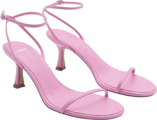 Se MANGO Sandals .- FLO Kvinde Pink Højhælede Sandaler Str 39 - hos Magasin ved Magasin