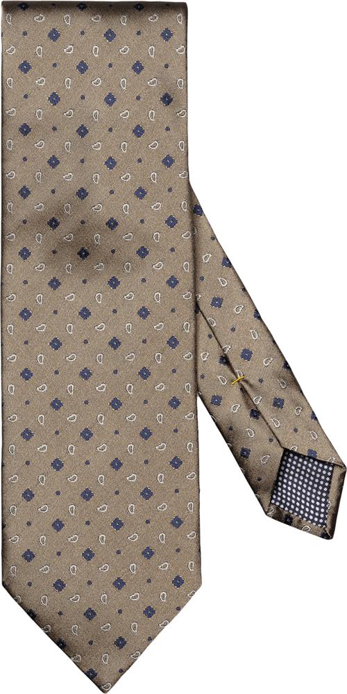 Se ETON Beige Paisley Woven Silk Tie 80 - Slips Silke hos Magasin ved Magasin