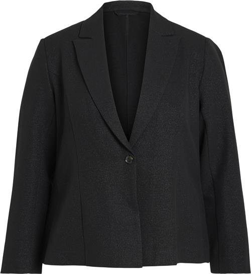 Evoked Vila Vireven L/S Blazer/cur Kvinde Black Blazere Str 44 - hos Magasin