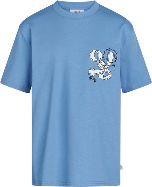 Se Grunt Bari Tee Str L/14Y - Blue Kortærmede T-shirts hos Magasin ved Magasin